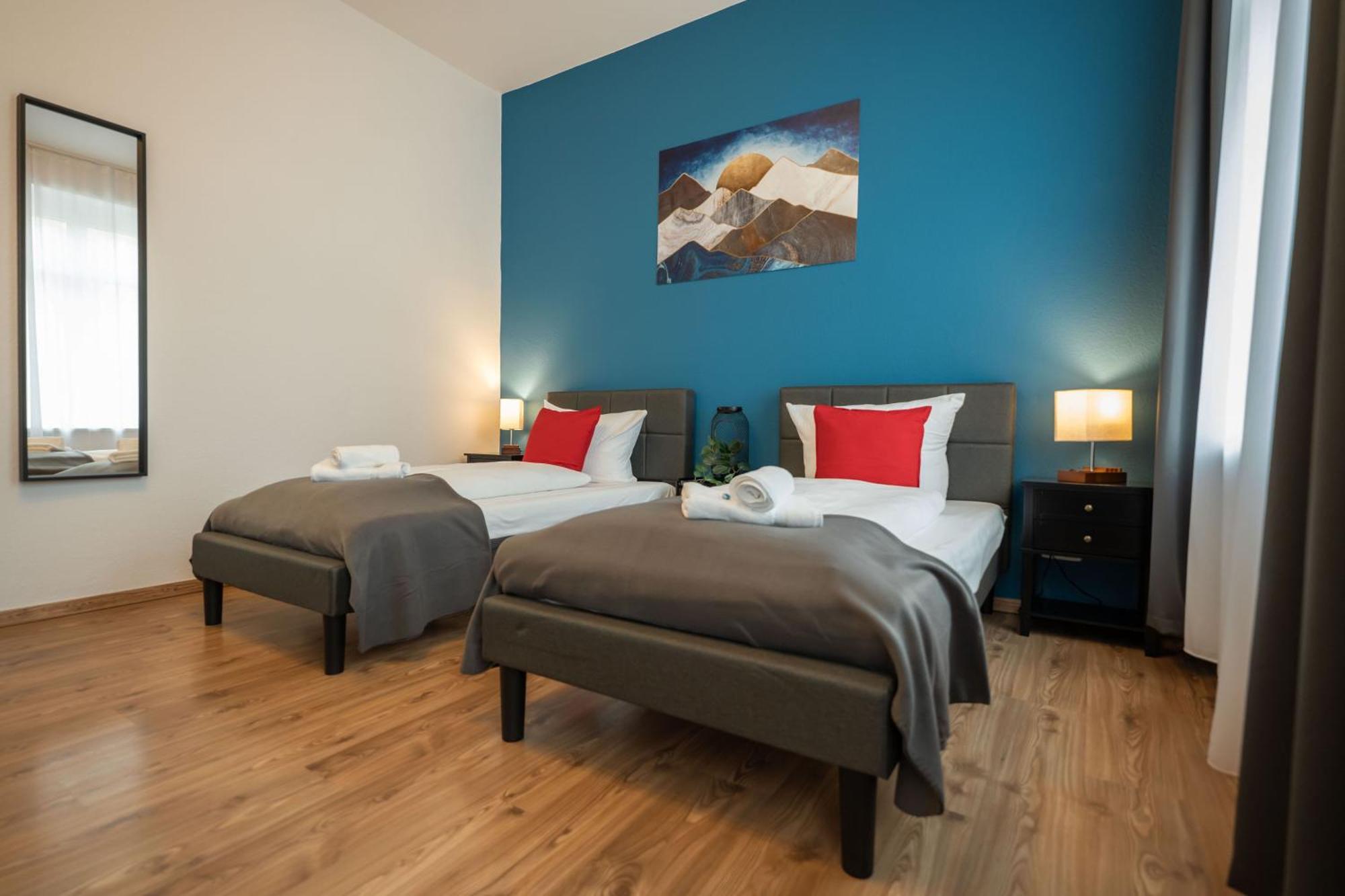 T21 - Apartment Direkt Im Zentrum Mit Parkplatz Chemnitz Exterior foto